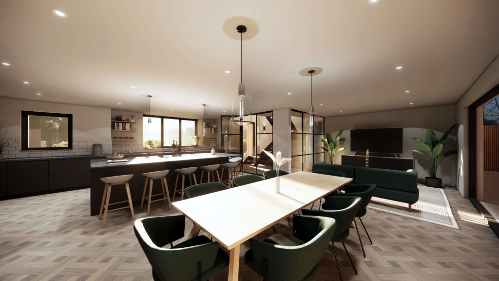 Bungalow Conversion in Bath kitchen view
