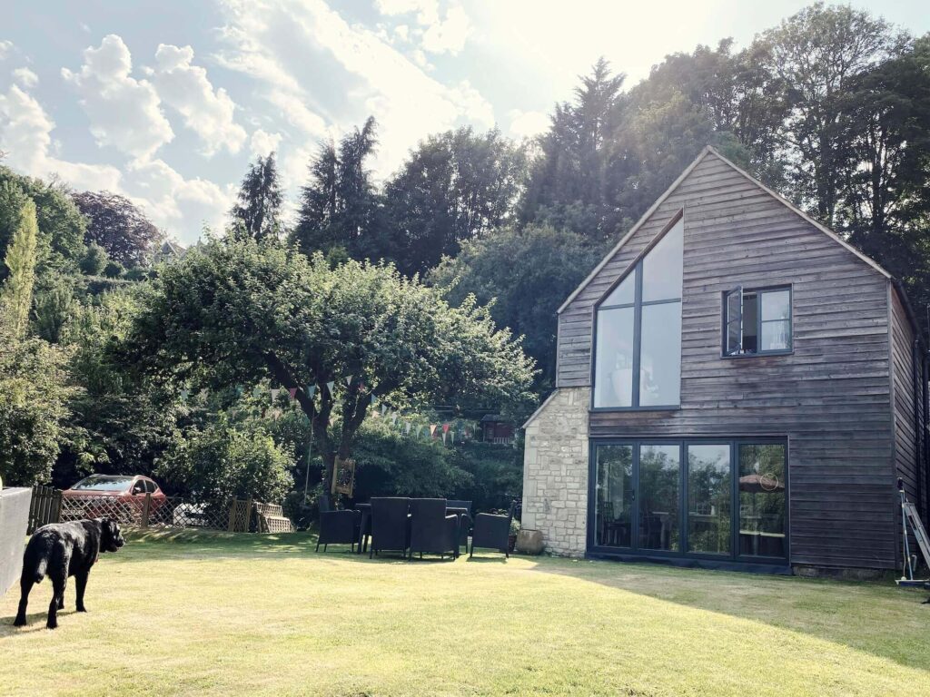 Two-Storey Cottage Extension garden view