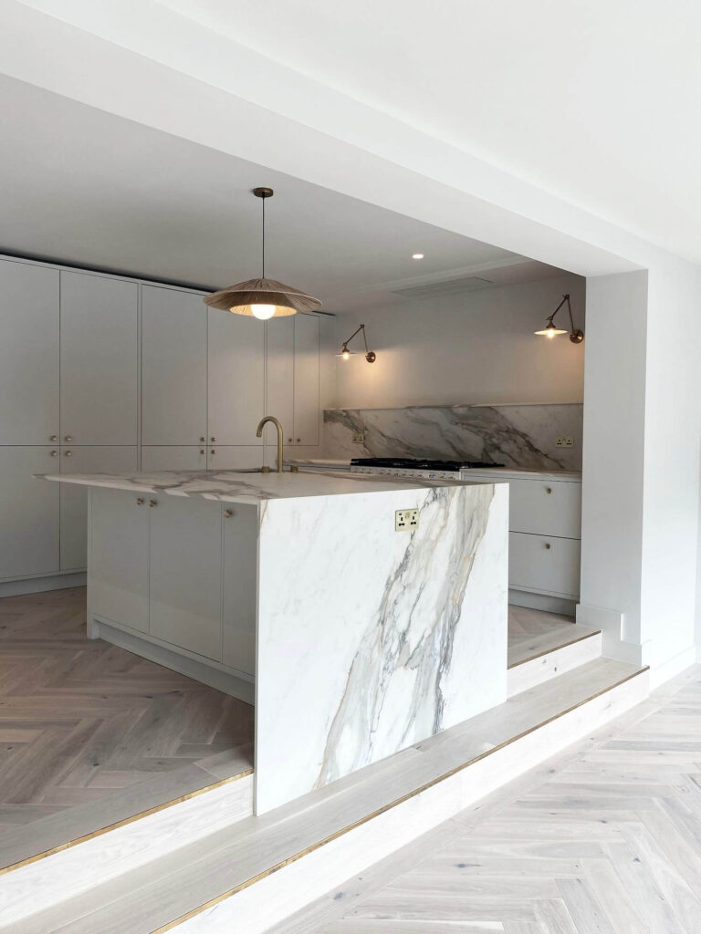 whole house retrofit extension kitchen view