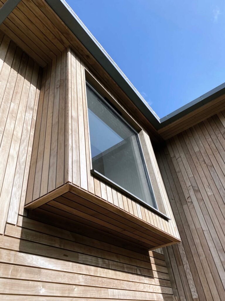whole house retrofit extension Looking up at window seat