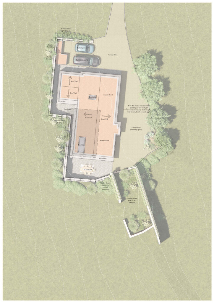 Class-Q fallback position - North Hill Farm - Site Plan