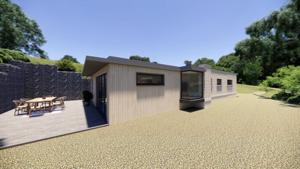 Class-Q fallback position - North Hill Farm - Side View