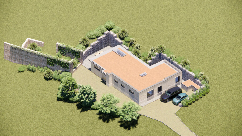 Class-Q fallback position - North Hill Farm - 3D View