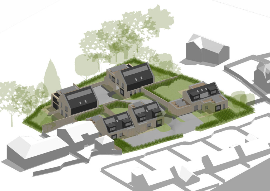 Shipham Contemporary Housing Development - AXO