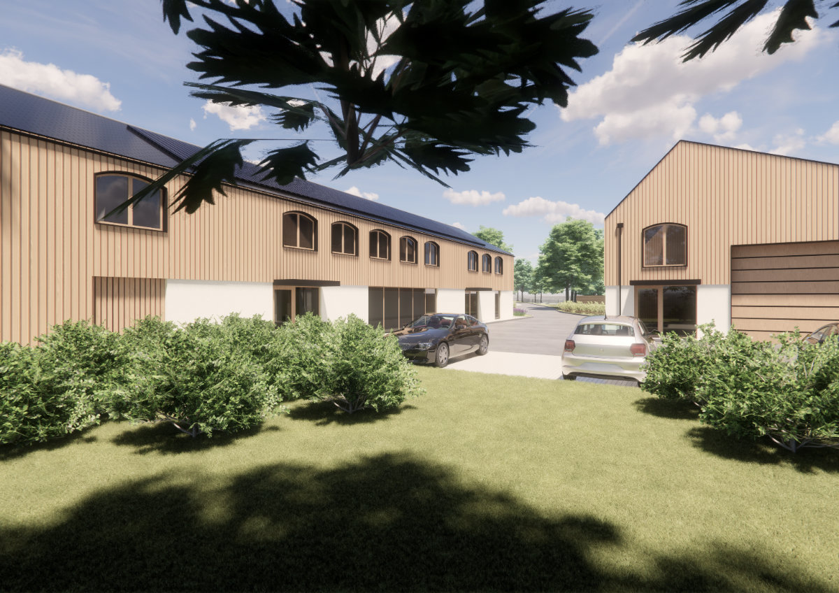 Root File Rural Workspace Development Wiltshire - 3D view