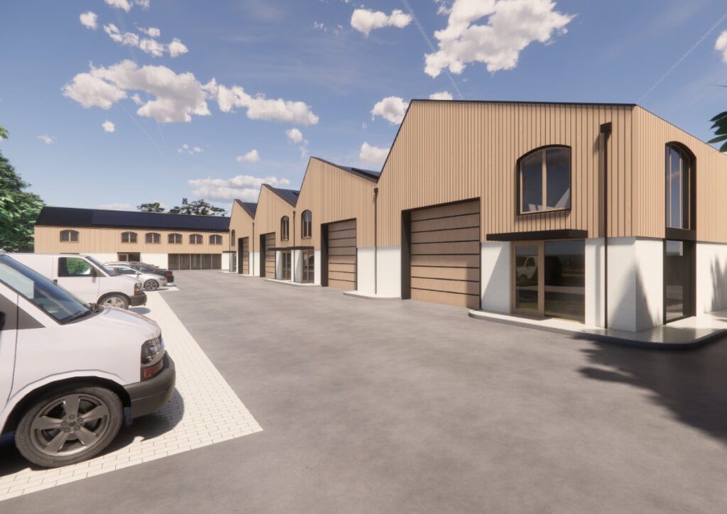 Rural Workspace Development Wiltshire - Parking View