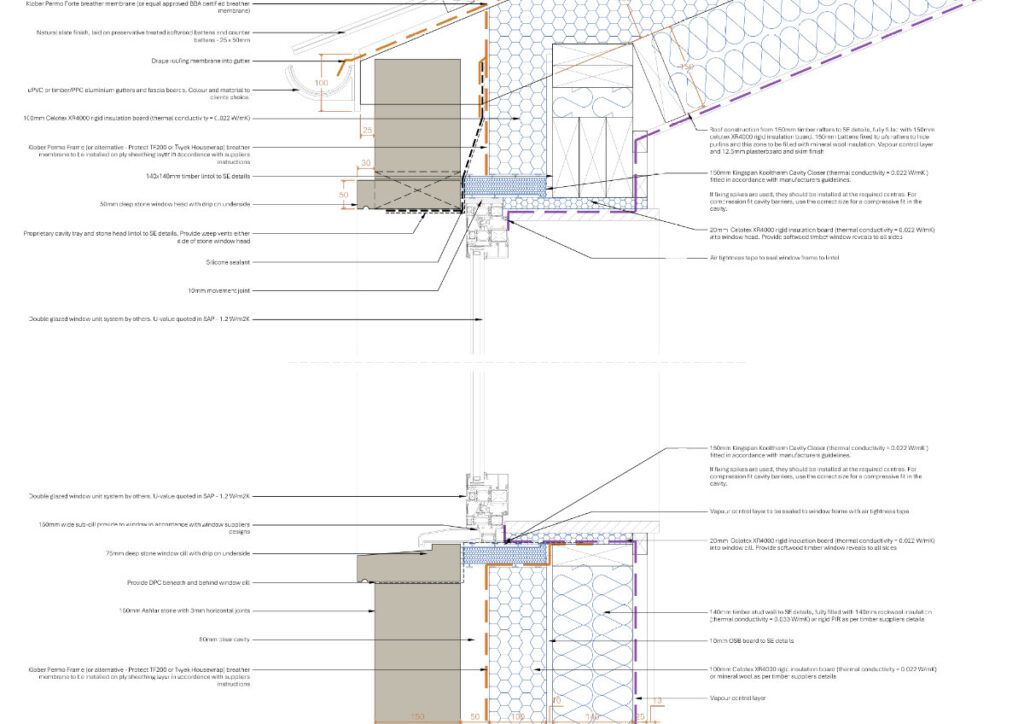 Future-proofing a self-build home in Bath - construction detail