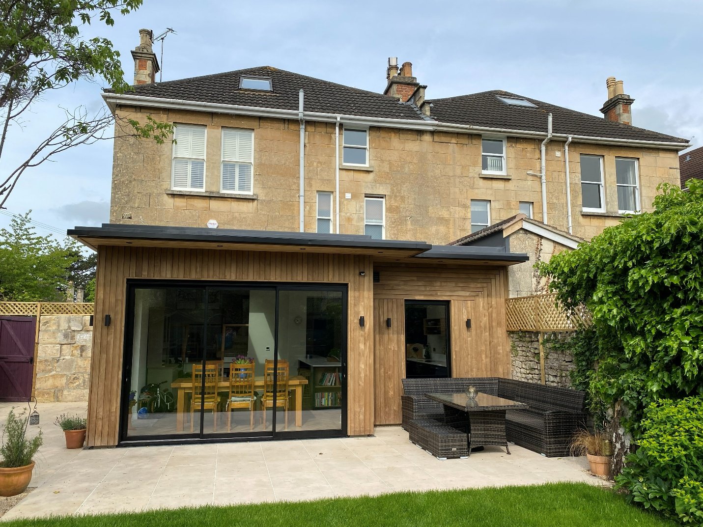 Completed home shaped by careful early property decisions